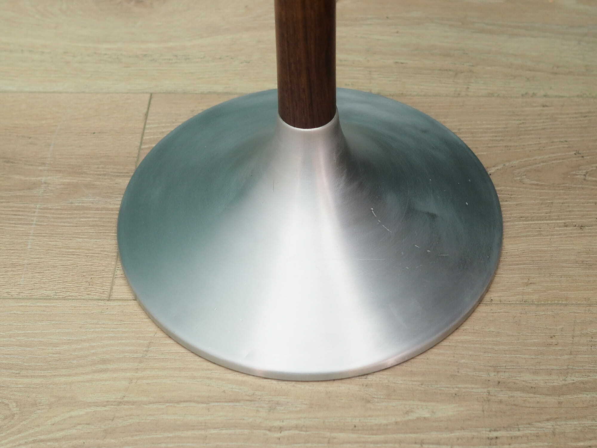 Vintage floor lamp metal wood brown 1960s 3