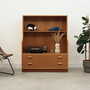 Vintage Bookshelf Wood Brown 1970s 1
