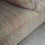 Vintage Sofa 3-Seater Teak Wood Textile Grey 1970s 8
