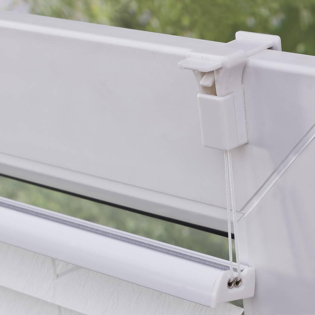 Plissee Salvaterra IV Webstoff Weiß 60 x 130 cm 4