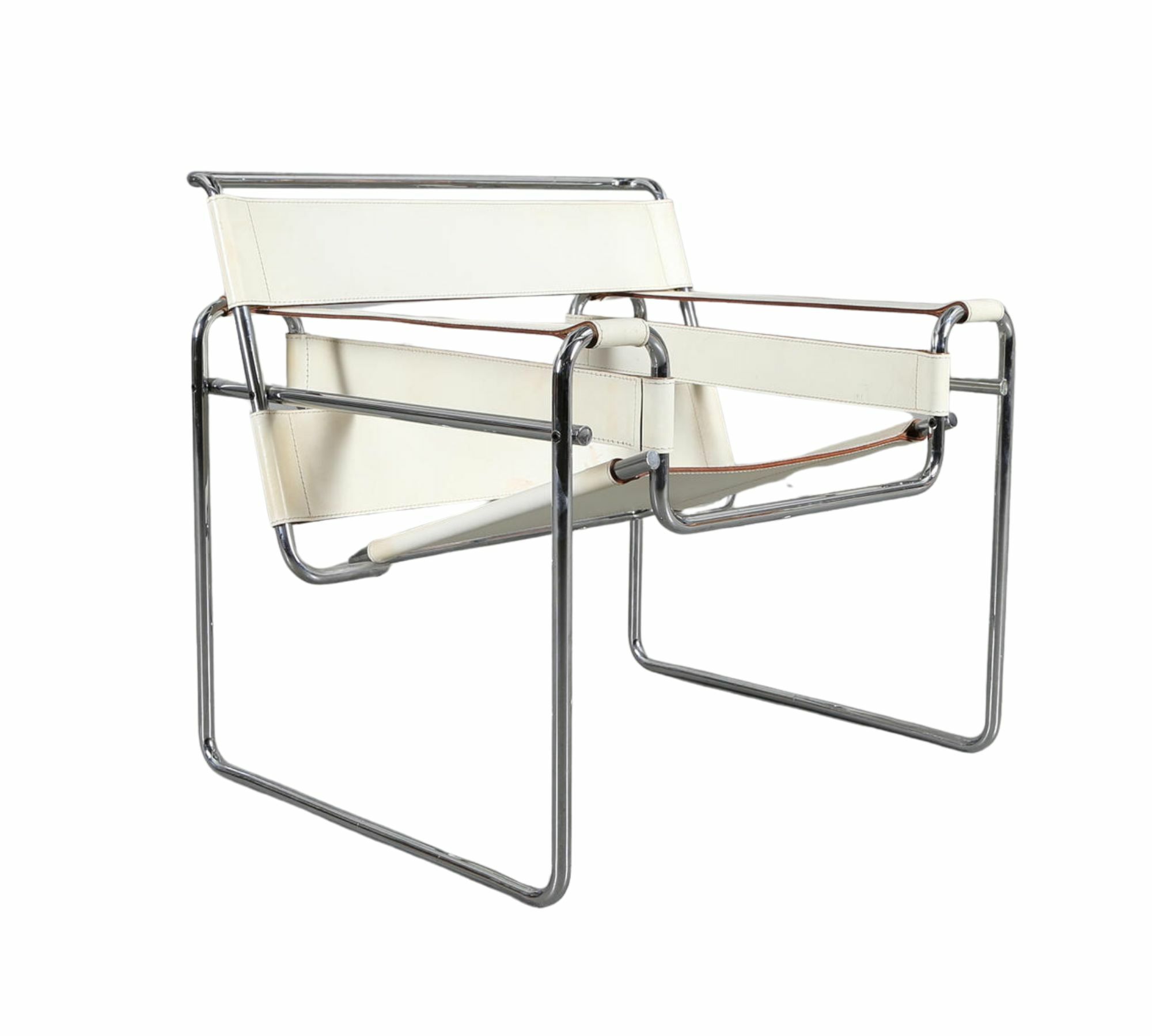 Vintage Marcel Breuer Wassily Chair Weiß 1960er Jahre 0