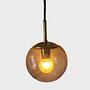 P193 4106 Pendant light smoked glass gold 5