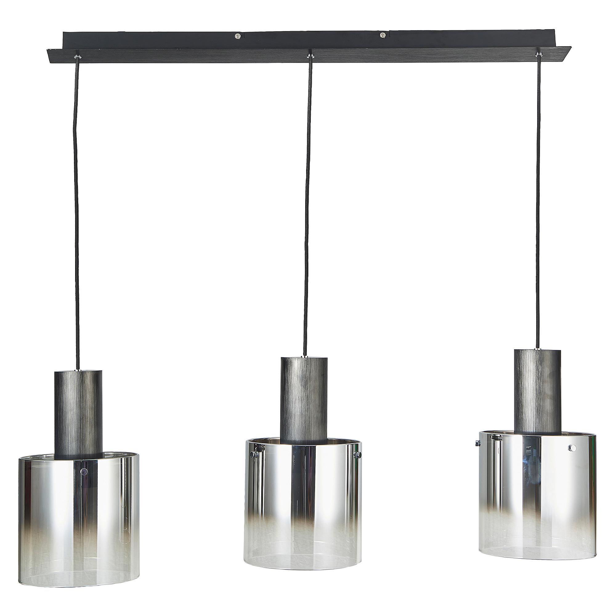 Alesund 3-flammige Pendelleuchte Aluminium Schwarz  2