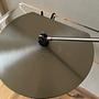 2x Vintage Daphne Tavolo LED Tischleuchte Nickel Silber 8