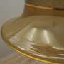 Pendelleuchte Glas Metall Gold 1960er Jahre 6