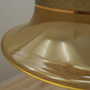 Pendant lamp glass metal gold 1960s 6