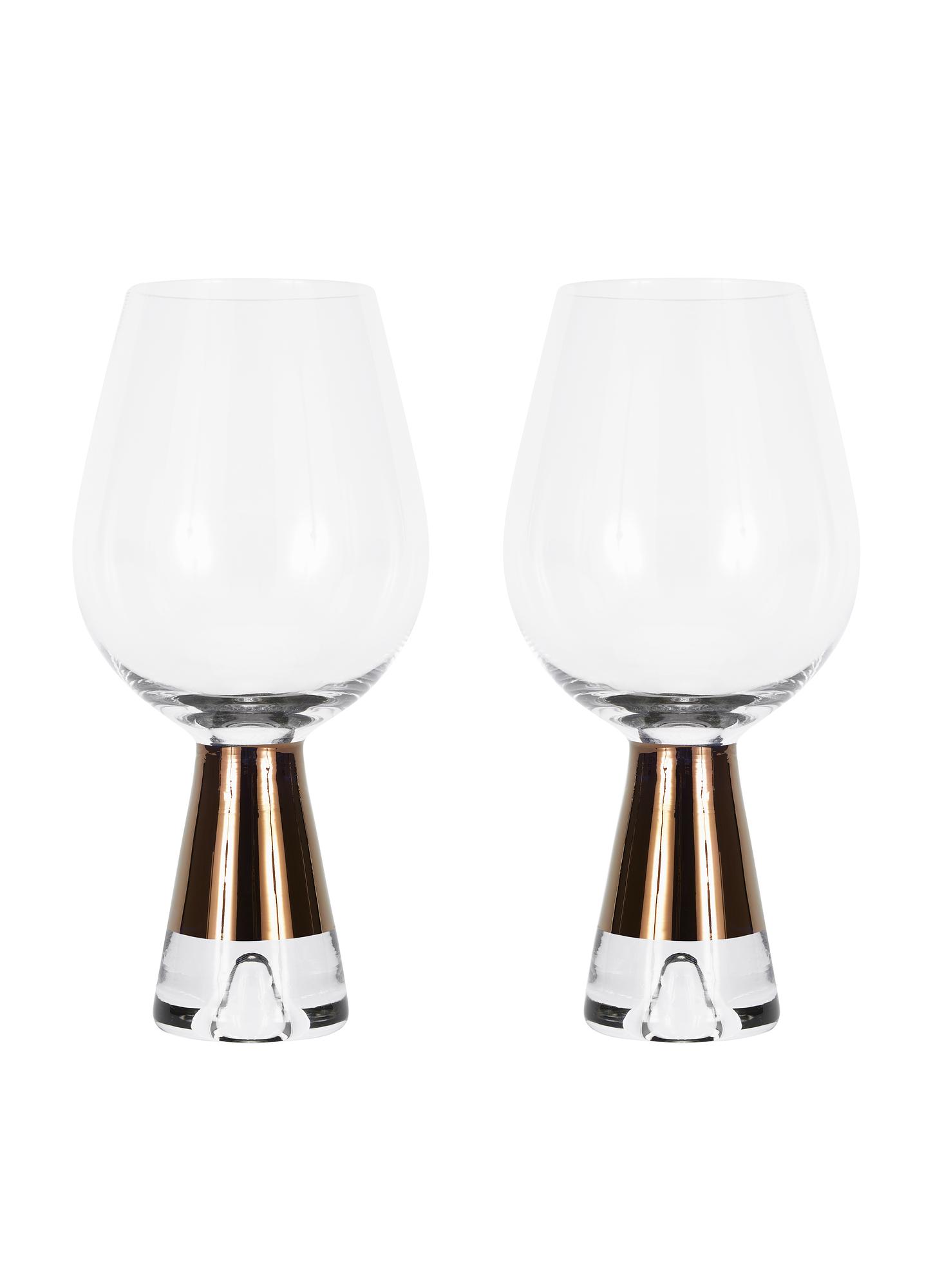 Tank Weingläser –Set Glas Bronze 0