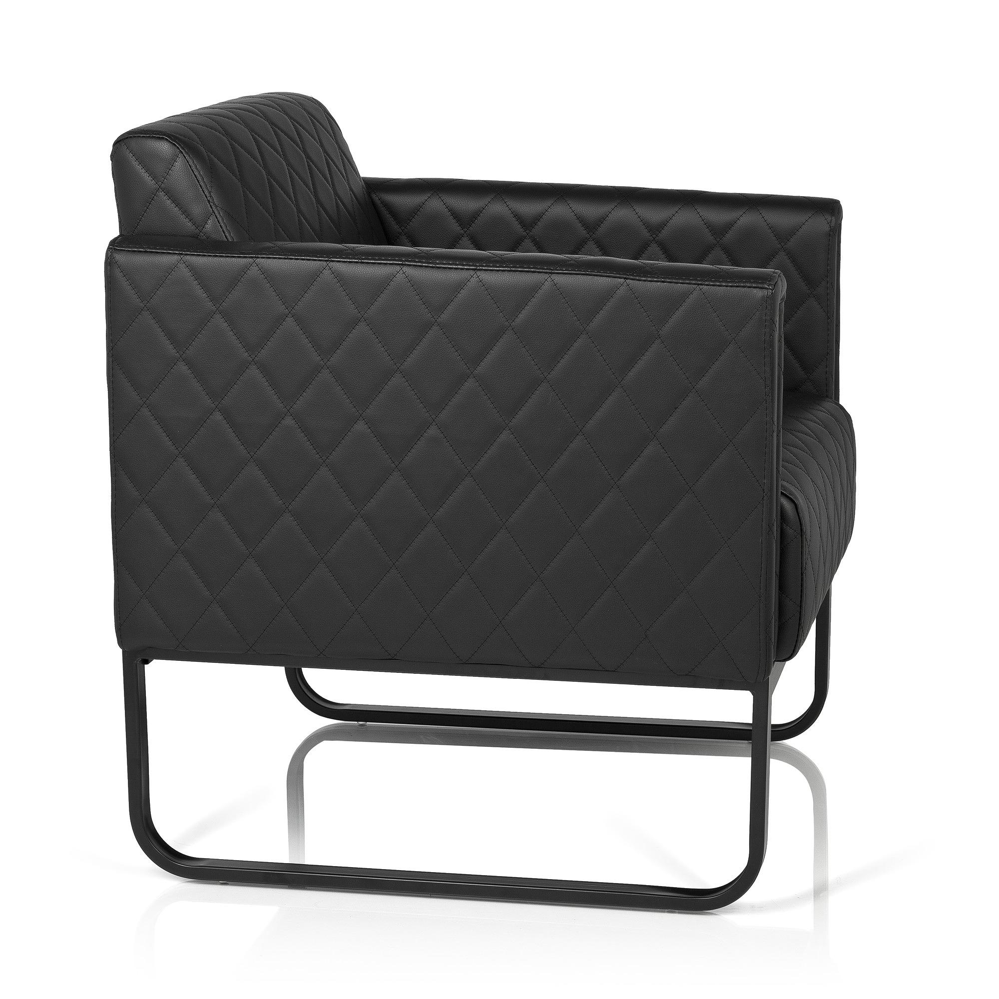ARUBA Upholstered armchair Artificial leather Black 3