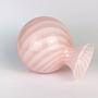 Vintage Vase Muranoglas Rosa 1950s 8
