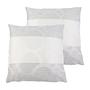 2x Conelly Pillowcase Synthetic fiber Light gray 40 x 40 cm 0
