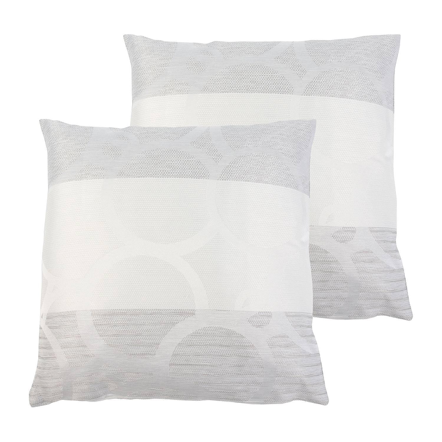 2x Conelly Pillowcase Synthetic fiber Light gray 40 x 40 cm 0