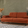 Sofa 2-Sitzer Textil Orange 1