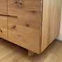 Lowboard Eiche Massiv Braun 2
