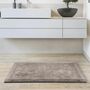 Badematte Webstoff Braun 60 x 100 cm 2