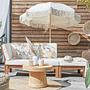 Beach Umbrella BOHO LOUNGE Beech Semi-solid Cream 2