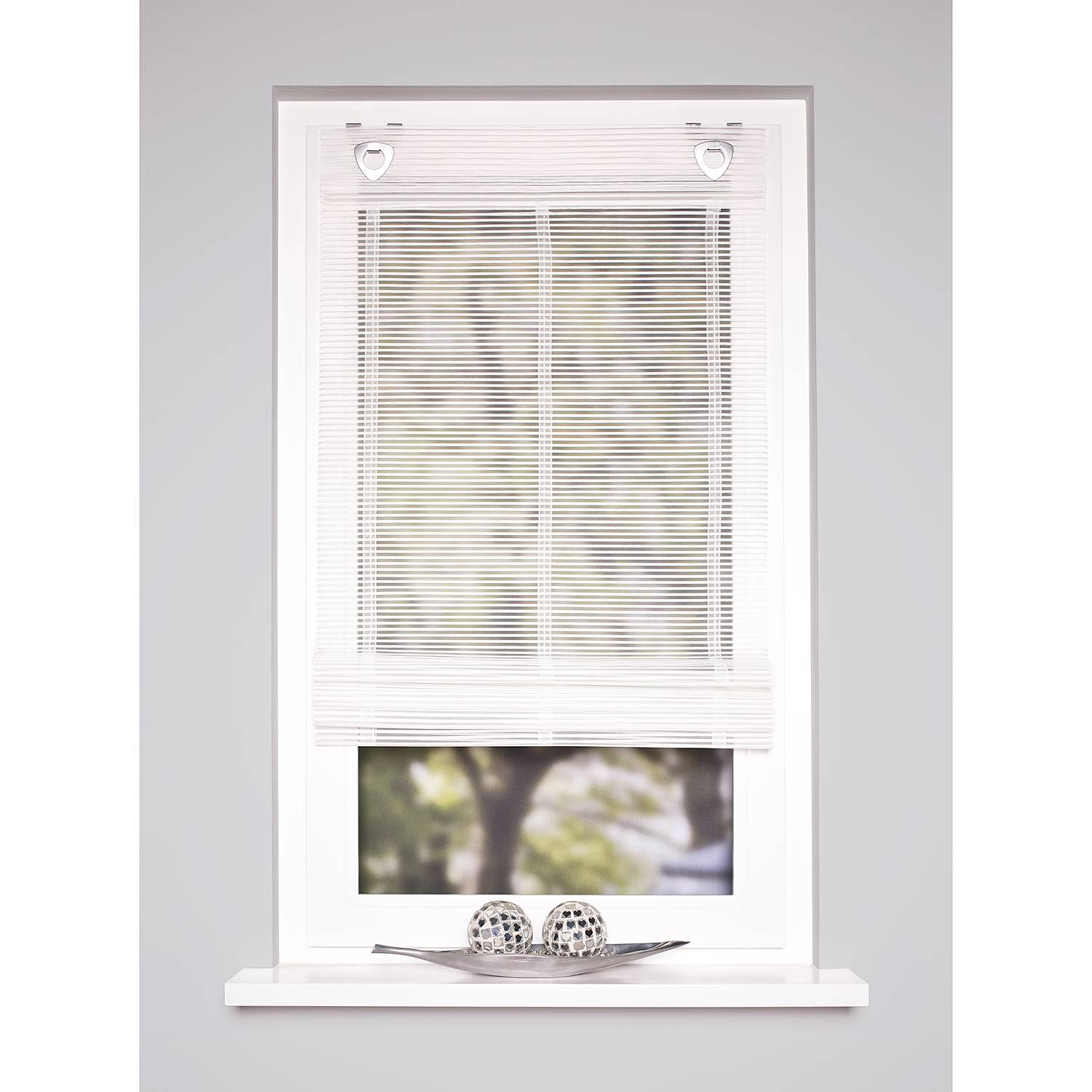 Raffrollo Jörg Polyester Weiß 80 x 130 cm 0