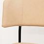 Marlen Bar Stool Faux Leather Metal Beige 2
