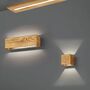 1-Light LED Wall Lamp Pine Wood Decor 1