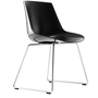 Flow Slim Stuhl Kufengestell Schwarz 0
