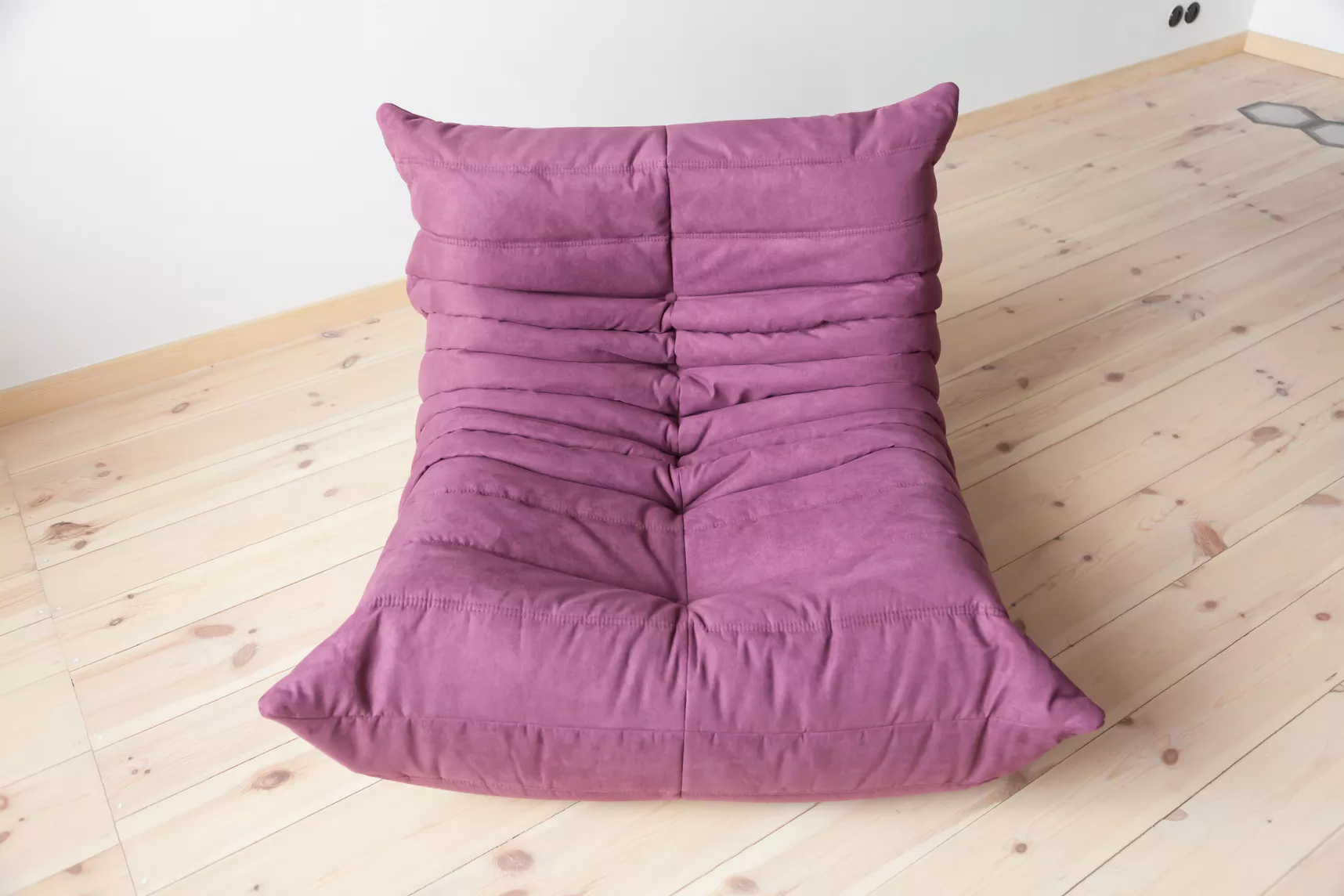 Togo Lounge Set 3 pz. Tessuto Melanzana 5