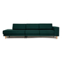 TYME Sofa 3-Sitzer Stoff Grün 0