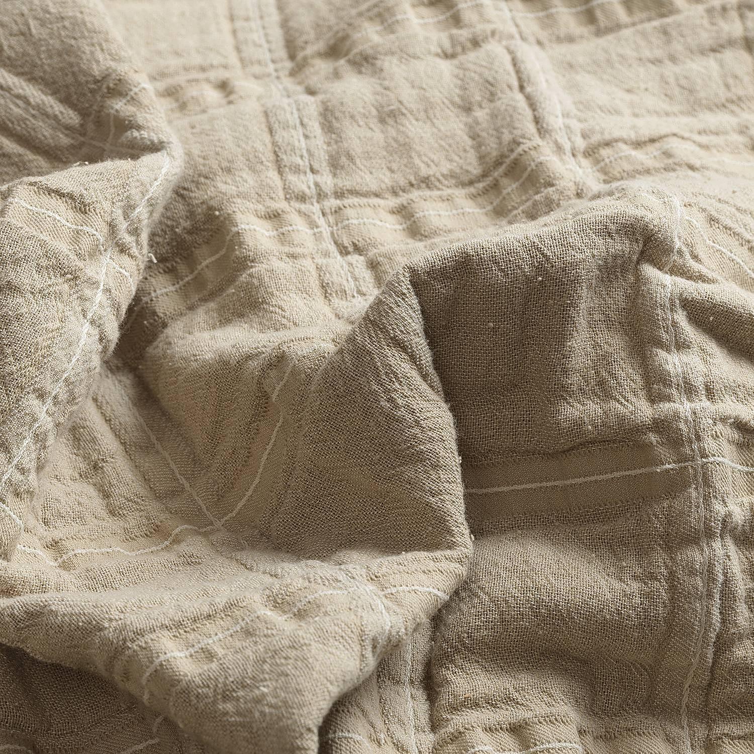 Delight Tagesdecke Baumwolle Sand 220x240cm 1