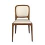 Dining chair faux leather cream 1