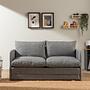Saga Xl Sofa bed 2-seater light grey 1