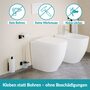 WC-Ersatzrollenhalter Edelstahl Silber 6