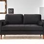 Rome 2-Sitzer Sofa Schwarz 1