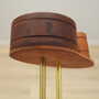 Vintage Ashtray Teak Wood Metal Brown 1970s 8