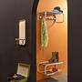 Coppin Wandgarderobe Metall Chrom 3