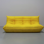 Set Lounge Togo 3 pezzi Tessuto Giallo limone 2