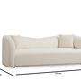 Asos 3-seater sofa cream 6