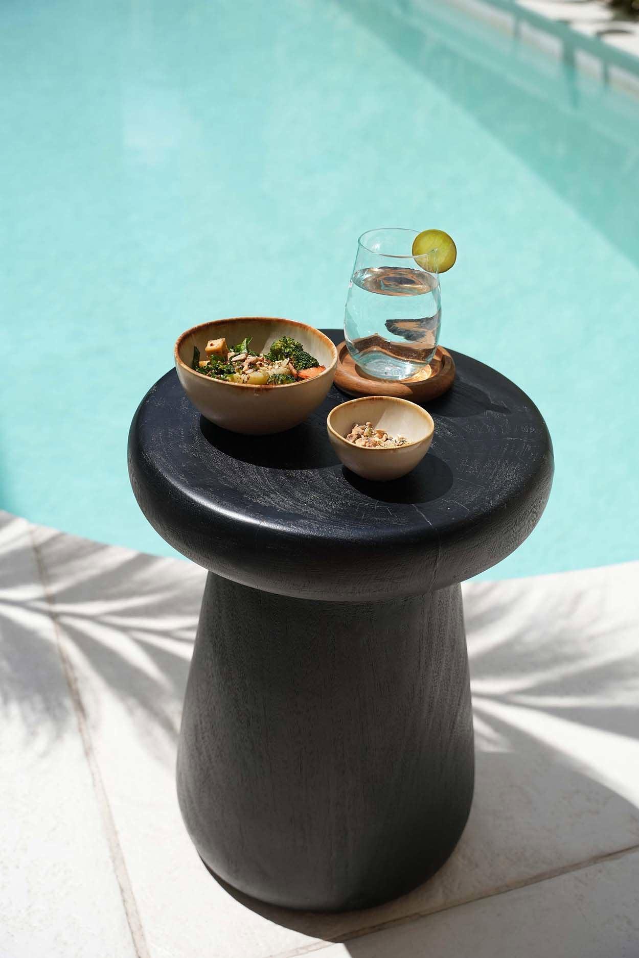 The Gagang stool Black ø35cm 2