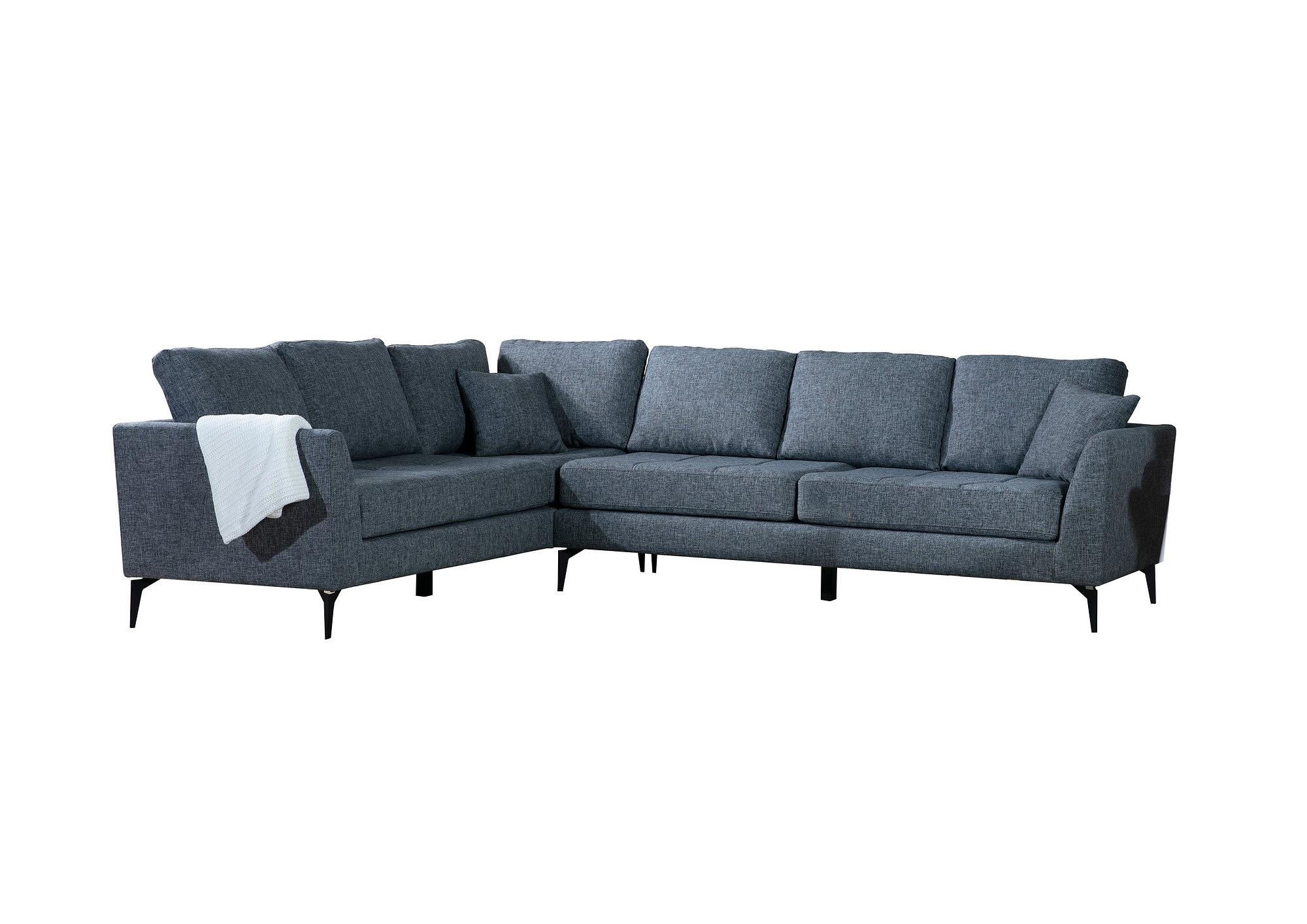 Tempo Ecksofa Links Grau 0