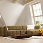 Cady Sofa Chaise Lounge Right Khaki 2
