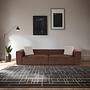 Lora 4-seater sofa brown 1