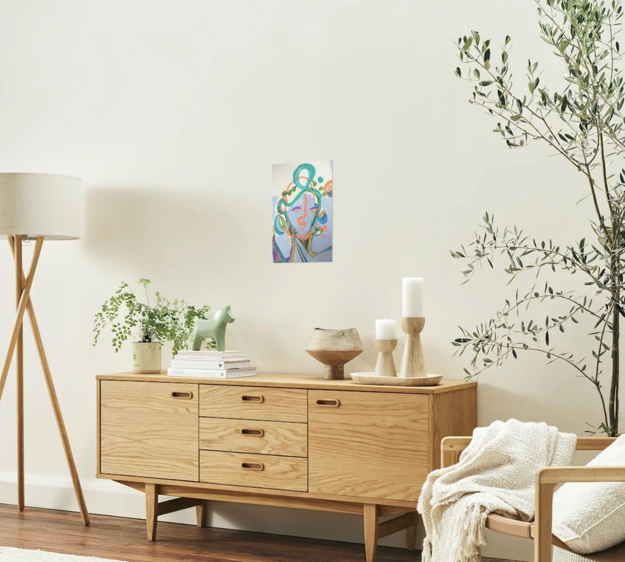 La cara de la Gracia Art printMulticolor 5