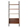 Libreria in teak marrone anni '60 0