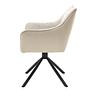 Solin Drehbarer Armlehnstuhl Microfaser Beige 3