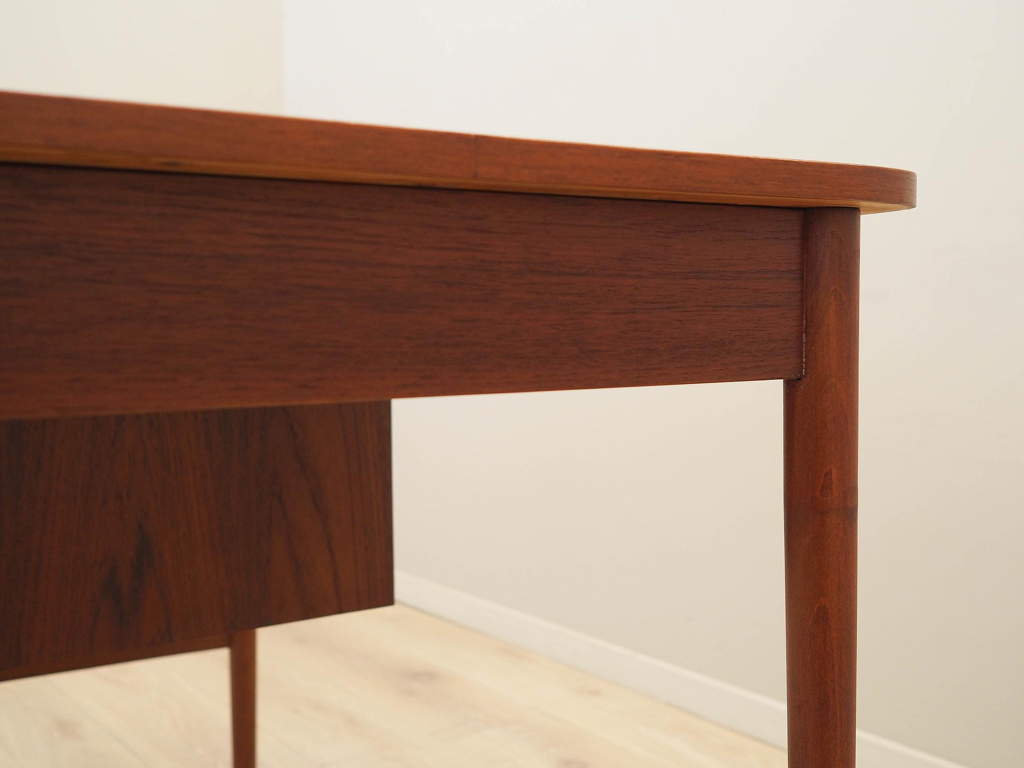 Teak desk Brown 1960s 11