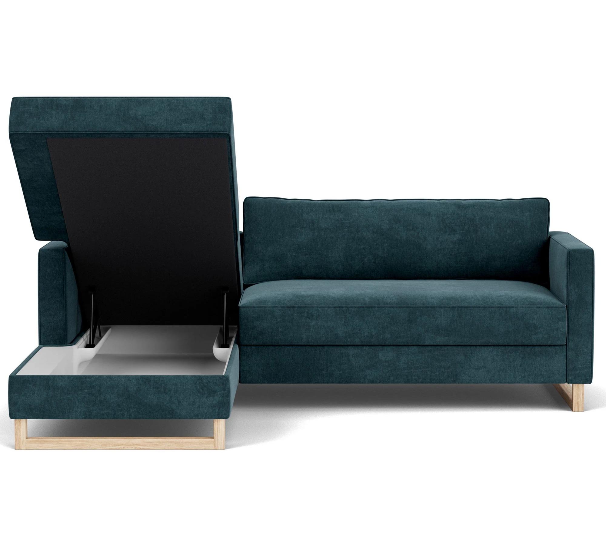 Madison Schlafsofa Récamiere Links Danny Dusty Blue 5