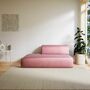 Pyllow Sofa 2-Sitzer Samt Bonbonrosa 0