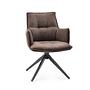 Tavaro Dining Chair Fabric Brown 0