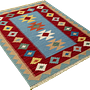 Kilim Gashgai Teppich Wolle Mehrfarbig 2