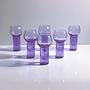 6x Vintage Aperitif glasses Alexandrite glass 1970s 0
