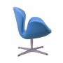Swan Chair Arne Jacobsen Textil Blau 5