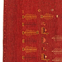 Rizbaf Gabbeh-Teppich Wolle Rot 1