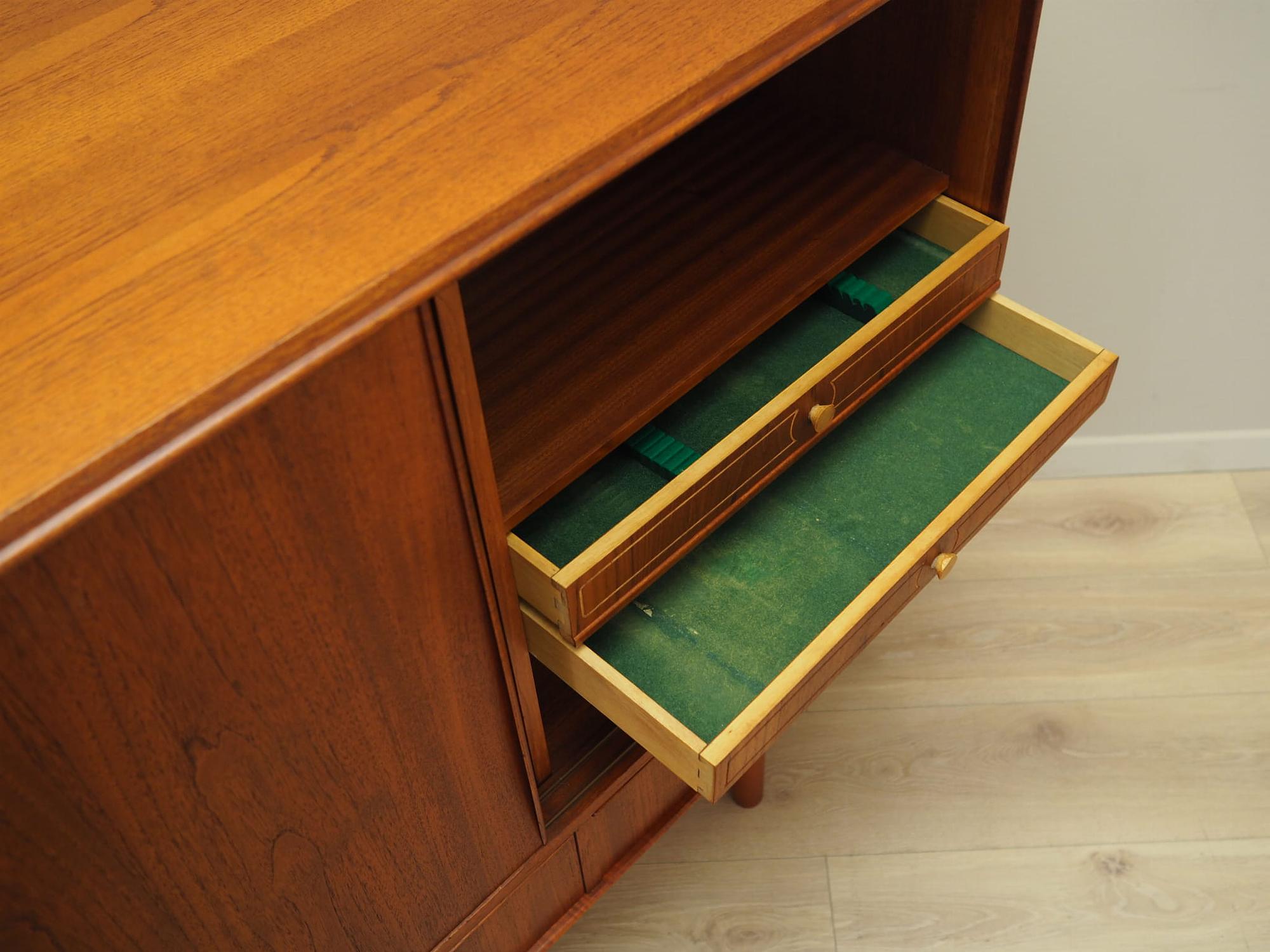 Highboard Teakholz Braun 1970er Jahre 13